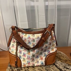 Dooney & Bourke Colorful Logo Zip Tote